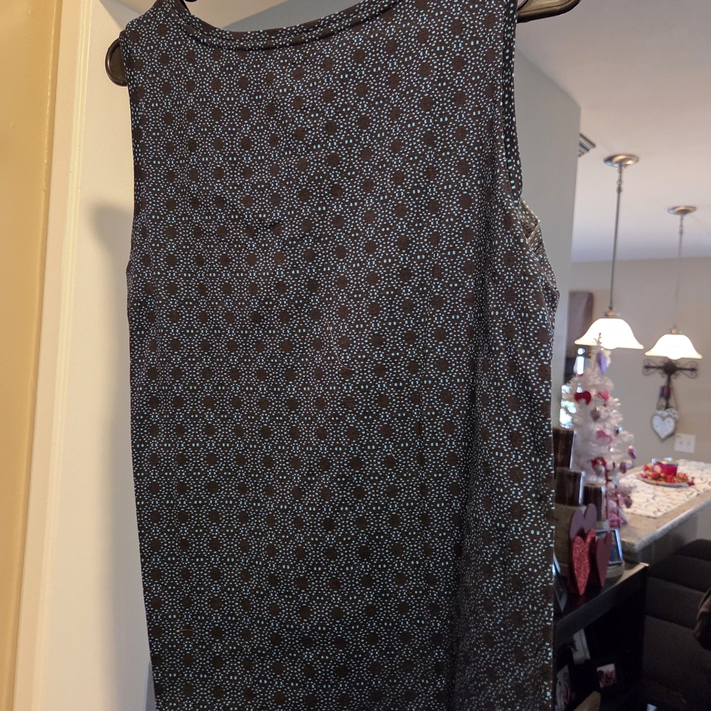 Croft & Barrow Black and White Geometric Midi Dress